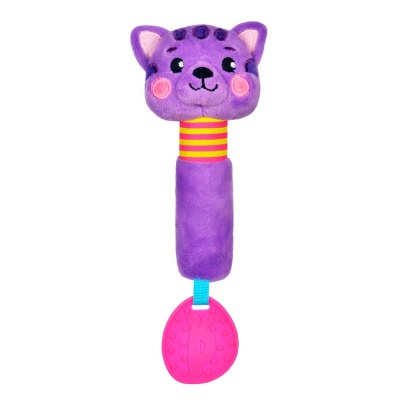 Пищалка с прорезывателем Котик Жирафики 939516 1